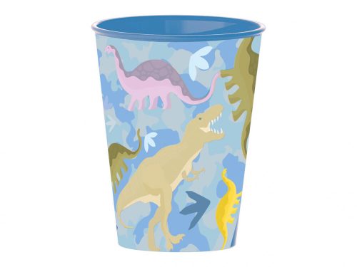 Dinoszaurusz műanyag pohár 260 ml