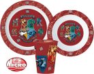 Harry Potter School Shields étkészlet, micro műanyag szett, pohárral 260 ml