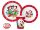Disney Minnie and Mickey Karácsonyi étkészlet, micro műanyag szett, pohárral 260 ml