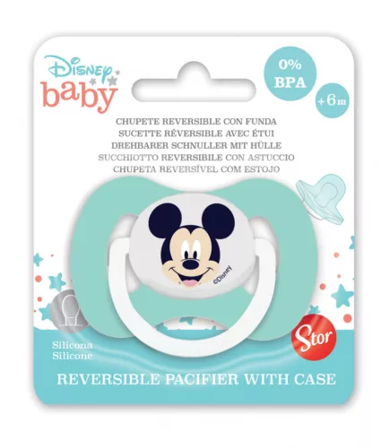 Disney Mickey Hello World megfordítható baba cumi tokkal
