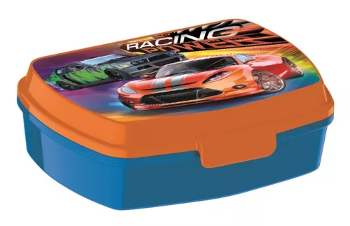 Racing Power Orange funny műanyag szendvicsdoboz