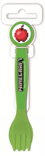 Minecraft Creeper Apple műanyag evőeszköz készlet - 2 darabos