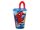 Pókember Streets szívószálas pohár, műanyag 430 ml