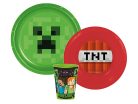 Minecraft TNT étkészlet, műanyag szett