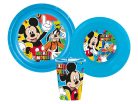 Disney Mickey Cool Summer étkészlet, műanyag szett