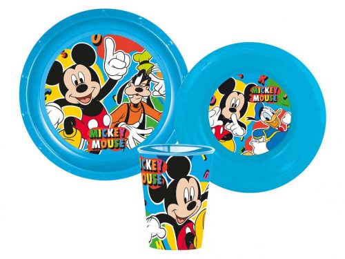 Disney Mickey Cool Summer étkészlet, műanyag szett