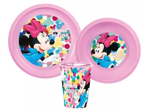 Disney Minnie Feel Good étkészlet, műanyag szett