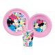 Disney Minnie Feel Good étkészlet, műanyag szett
