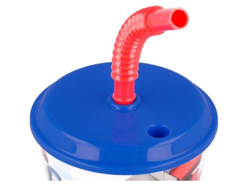 Bosszúállók Rolling Thunder szívószálas pohár, műanyag 430 ml