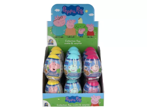 Tojás csokis keksszel, meglepetéssel 5,5g – Peppa