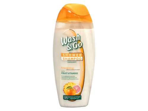 Wash & Go tusfürdő és sampon 250ml - Energetizáló gyümölcs vitaminokkal
