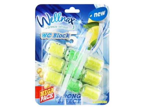 Wellnax Breeze Refresh Strong Effekt WC frissítő 3X57g - Citrom
