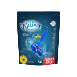   Wellnax Breeze Refresh5 Effekt Blue Hygiene WC frissítő 5X50g - Citrom