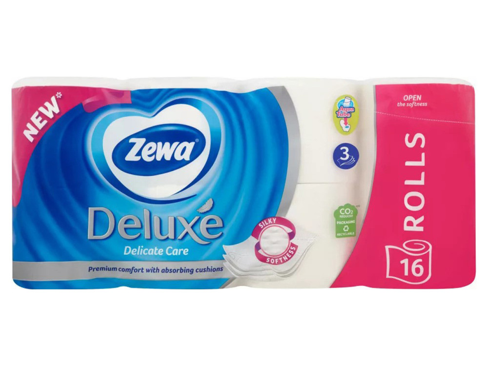 Zewa Deluxe Prémium WC-papír 16 tekercs 3 réteg - Delicate C