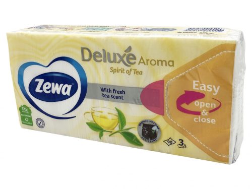 Zewa Deluxe Aroma papírzsebkendő 3 rétegű 90 db - Spirit of Tea